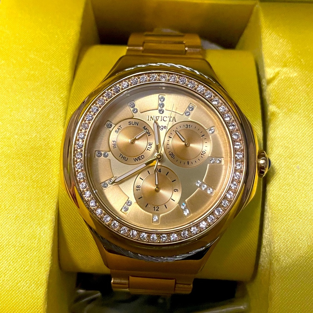 Women’s Gold Invicta Angel watch